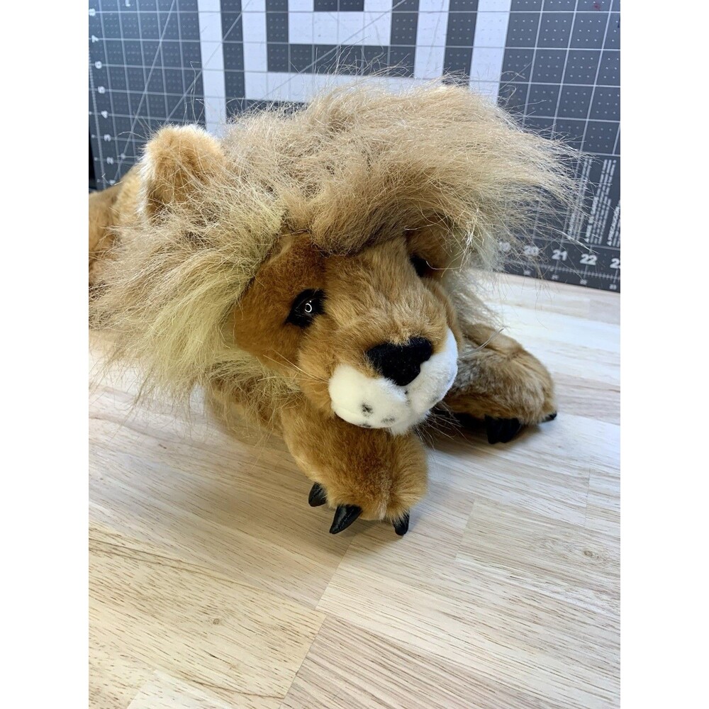 Purr-Fection By  MJC - Roary Lion Plush - Realistic Stuffed Animal - Vintage